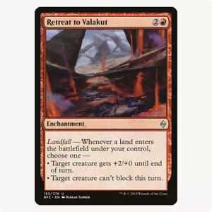 MTG Battle for Zendikar (BFZ) Retreat to Valakut Uncommon - Picture 1 of 2