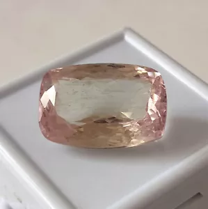 Pink Kunzite Long Cushion Shape Faceted Natural Untreated Gemstone 29.65 Carat - Picture 1 of 5