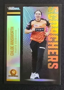 2024 Traders Luxe Cricket P123 CHLOE AINSWORTH Silver Perth Scorchers - Foto 1 di 2