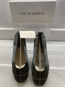 Lochcarron Scotland Schottenkaro Wolle Ballerinas flach Dolly Pumps Schuhe Gr UK 7 neu mit Karton - Bild 1 von 9