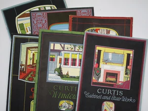 1920's Curtis Woodwork Catalog Architectural Building 6 Catalogs, illustrated - Picture 1 of 21