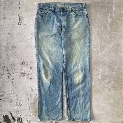 Vintage 80s Levi’s Orange Tab 501 (34x30) Medium/Light Wash - Image 1 of 4