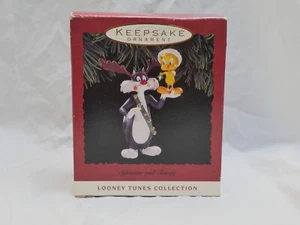 Hallmark Keepsake Sylvester e Tweety Ornamento 1993 Looney Tunes con orig. Scatola - Foto 1 di 1