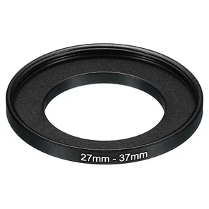 27mm-37mm Metal Step Up Ring, Camera Lens Filter Adapter Ring Black - Picture 1 of 5