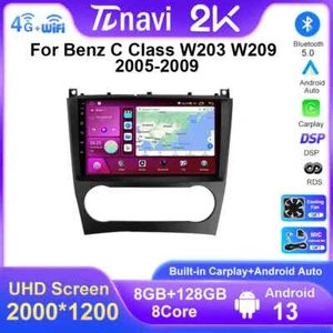 Radio Coche Auto Android Para Mercedes Benz Clase W203 C200 Reproductor Multimedia GPS - Imagen 1 de 32