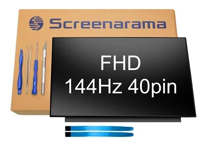 Gateway GGNC71719-BK 144Hz FHD 40pin LED LCD Screen + Tools SCREENARAMA * FAST - Image 1 of 4