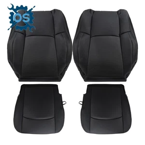 For Dodge Ram 1500 2500 Laramie 2013-2018 Leather Seat Cover Black - Picture 1 of 17