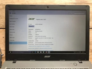 Genuine Acer Aspire One 1-431 Series Model No. N15V2 Laptop w/ Charger - Working - Picture 1 of 8