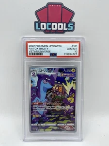 Pokemon Spada e Scudo Giapponese VSTAR Universo Toxtricity 181 Full Art PSA 10 - Foto 1 di 2