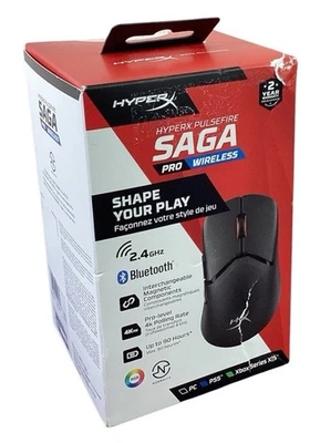 HyperX PulseFire Saga Pro Wireless Gaming Mouse HXMS241 NEW - Image 1 of 3