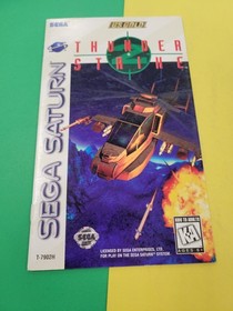 Sega Saturn Thunder Strike 2 Long Box Manual Only 