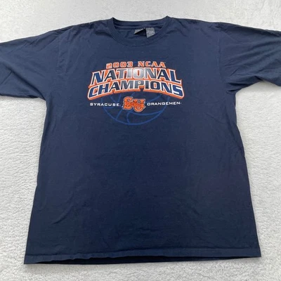 Camiseta Syracuse Orangemen 2003 Campeones Nacionales de la NCAA Para Hombre XL DE COLECCIÓN Naranja Foto 1 de 4