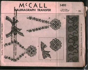 1491 Vintage McCalls Patrón de Costura Misses Kaumagraph Bordado Cuentas Diseño - Imagen 1 de 2