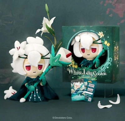 DEVSISTERS Cookie Run Kingdom White Lily Cookie Plush Doll NEW Limited edition genuine