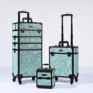 Byootique 3 Pezzi Trucco Treno Astucci Cosmetici Organizer Kit Artista CB Vitalità - Foto 1 di 9