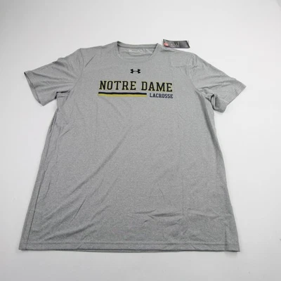 Рубашка мужская Notre Dame Fighting Irish Under Armour HeatGear короткий рукав новая - Изображение 1 из 4