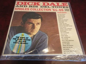 DICK DALE VERIFIED SINGLES 180G 1ST EDITION PERFORATED PLASTIC WRAP & STICKER LP - Picture 1 of 3
