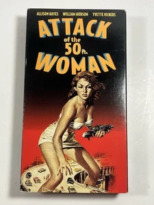 Attack of the 50 Ft Woman VHS 1958 Sci Fi Horror Warner Home Video 14008 - Foto 1 di 4