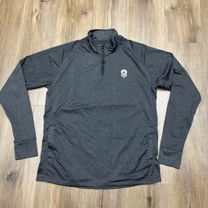 Pullover Zero Foxtrot 1/4 Cremallera Manga Larga Para Hombre MEDIANO Gris Carbón Rendimiento - Imagen 1 de 12