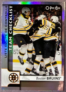 2017-18 O-Pee-Chee Team Checklist Rainbow Parallel #563 Boston Bruins - Picture 1 of 1
