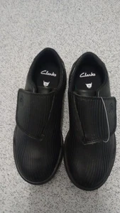 Clarks Niños Negro Entrenadores Zapatos Escolares Circuito Swift - Reino Unido 11.5 F - Imagen 1 de 6