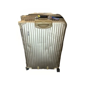Used Silver Rimowa Titanium Multiwheel Topas Check In Large Luggage READ NOTES! - Picture 1 of 14