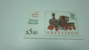 U.S. 1992 Christmas Stamp Booklet. Scott# BK203. ( 20 of Scott # 2715-18) ( 29c) - Picture 1 of 2