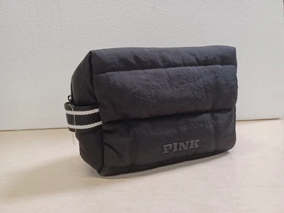 Bolsa de viagem acolchoada acolchoada rosa para higiene pessoal - Imagem 1 de 4