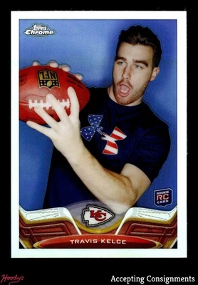 2013 Topps Chrome Refractors #118 Travis Kelce RC ROOKIE CHIEFS - Image 1 of 2