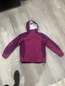 LL Bean Trail Model Rain Jacket 3 in 1 Fleece Lined Polartec Weather Channel Med - Picture 1 of 7