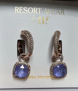 Bomb Party Resort Wear rose gold lavender fluorite The Rosemary Drops ER95739 - Picture 1 of 3
