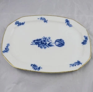 Hutschenreuther Blau Hohenberg Blue Flower Large Oval Serving Platter 16-1/4" - Picture 1 of 5