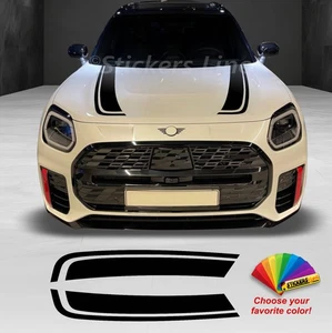 Adesivi cofano per Mini Countryman U25 20024 strisce cooper S JCW strisce M.5 - Picture 1 of 5
