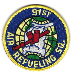 PATCH USAF 91ST AIR REFUELING SQ AREFS MALMSTROM AFB JT46 - Foto 1 di 1