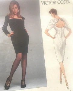 Easy Vogue American Designer Victor Costa Original Formal Cocktail Evening Dress - Picture 1 of 5