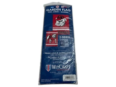 Universidad de Georgia Bulldogs WinCraft 2 Caras Jardín Bandera 12.5" X 18" Poliéster Foto 1 de 3