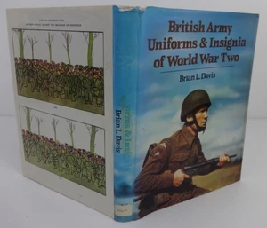 Britische Armee Uniformen & Abzeichen des Zweiten Weltkriegs Bücher Geschichte Kleidung Davis - Bild 1 von 15