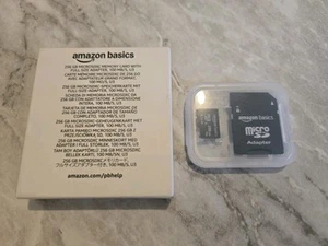 Micro SDXC 256GB Memoria Micro SD con Adaptador SD U3 - por Amazon Basics - Imagen 1 de 6