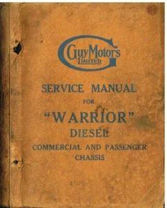 GUY WARRIOR DIESEL TRUCK / BUS CHASSIS ORIGINAL FACTORY SERVICE MANUAL - Bild 1 von 1