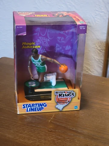 Magic Johnson BACKBOARD KINGS NBA Starting Lineup Michigan State 1999 Edition Cover