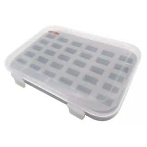 Plastic Bobbin Storage Box - Holds 30 Bobbins With Lid #BBX-30 - Foto 1 di 2