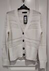 New Marks and Spencer M&S Collection Winter White Cardigan Size 12