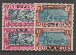South West Africa, Scott 133-134 (SG 109-110), MHR (134 small gum stain)