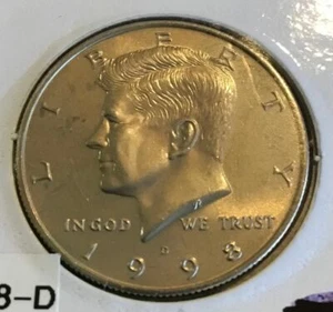 1998-D Kennedy Half Dollar Uncirculated - Picture 1 of 2