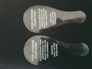 Protección de higiene etiquetas adhesivas de cuerda G para trajes de baño/ropa interior, paquete de 50 - Imagen 1 de 1