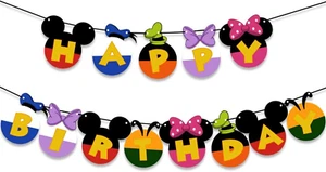 Happy Birthday Banner Flags Photo Happy Birthday Party 1St Birthday Baby Kids Bi - Picture 1 of 12