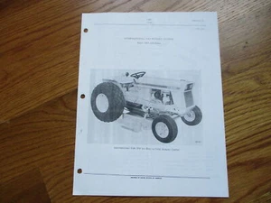 CUB LO BOY 154 185 184 INTERNATIONAL 3142 MOWER PARTS MANUAL - Picture 1 of 1
