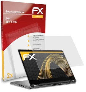 atFoliX 2x Screen Protection Film for Acer Spin 3 2020 matt&shockproof - Afbeelding 1 van 8