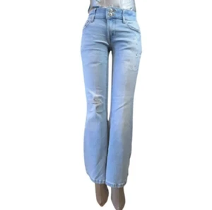 SO Jeans Girls 10 Bootcut Distressed  Low Rise Stretch (W24 L25) - Picture 1 of 13