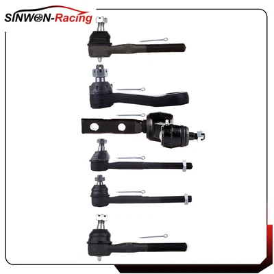 For 1997-2002 Ford Expedition 6Pcs Steering Idler Pitman Arm Inner Outer Tie Rod - Image 1 of 4